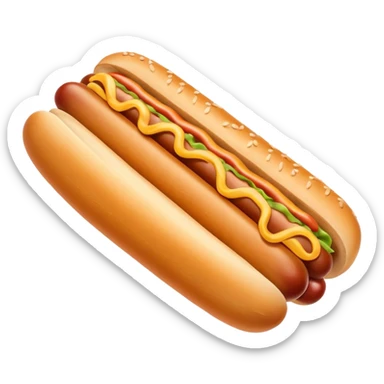 hotdog frites sticker