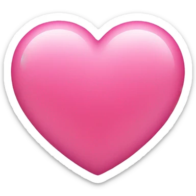 Pink heart sticker