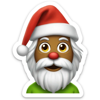 Santa grinch  sticker