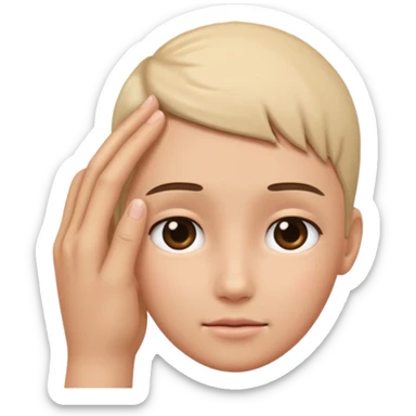 Toca na cabeça sticker