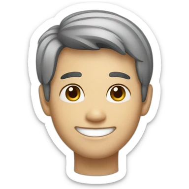 taiwanese male smiling sticker