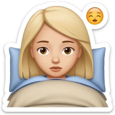 Girl wake up sticker