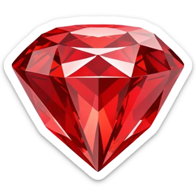 Red diamond emoji that i can use in writing sticker