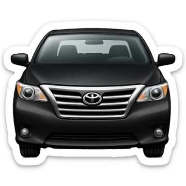 a black toyota sedan sticker