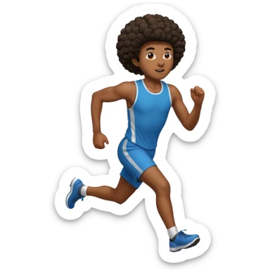 persona afroamericana canada de correr sticker