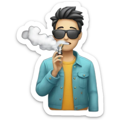 Vaping sticker