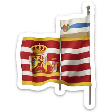 create an emoji of the flag that Spain used between 1516-1843 sticker