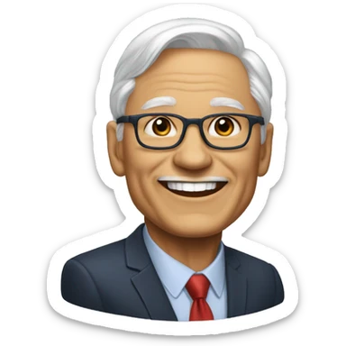 USA democrat leadear Harold Lacosta, 63 years old  sticker