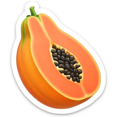 Picturesque papaya sticker