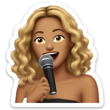 Beyoncé singing  sticker