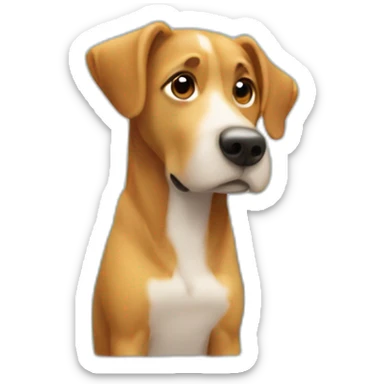 Chien regardant la fenetre sticker