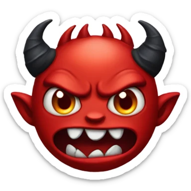 Devil demond monster sticker