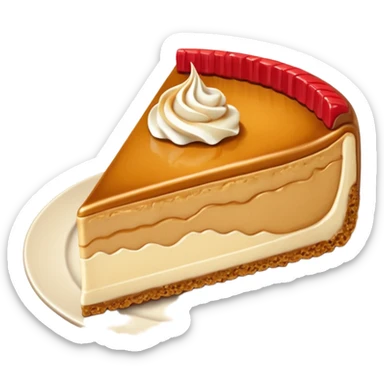 slice of biscoff cheesecake sticker