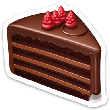 chocolate cake slice  sticker