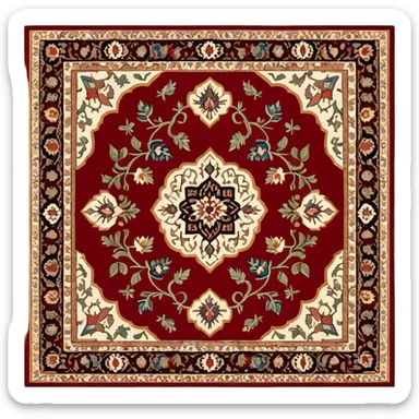 Persian rug sticker