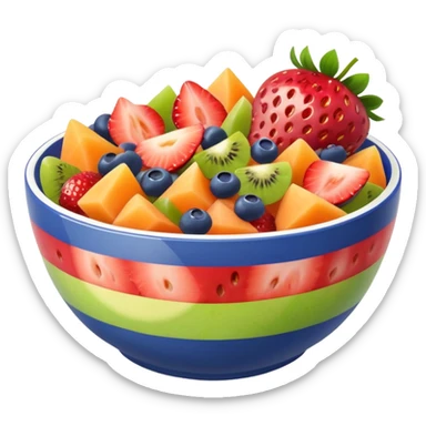 bowl of fruit salad























 sticker