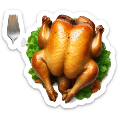 Roast chicken sticker