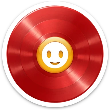 red vinyl record It's just a vinyl record.
 sticker
