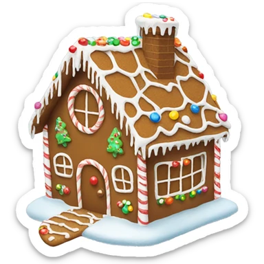 gingerbread house sticker