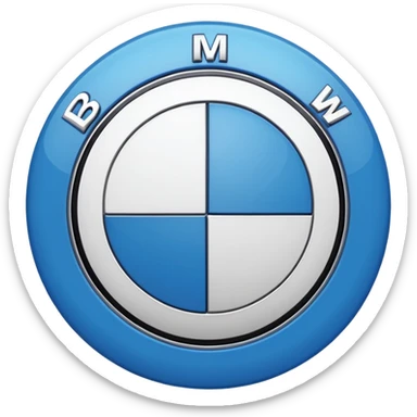 Create BMW logo Emoji sticker