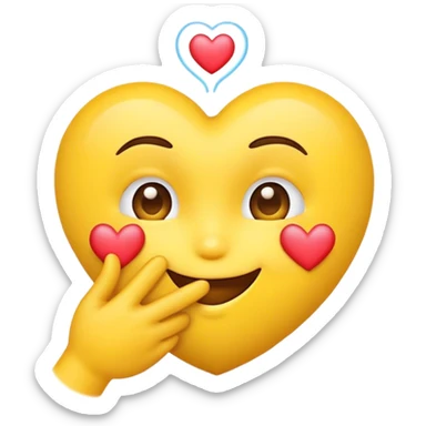 blowing kiss emoji sticker