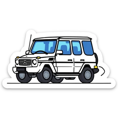 Karen driving a black Mercedes Benz suv sticker