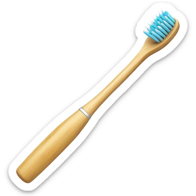 Bamboo toothbrush sticker