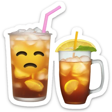 Ice tea and warmer weather  sticker
