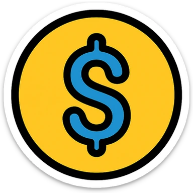dinero money symbol sticker