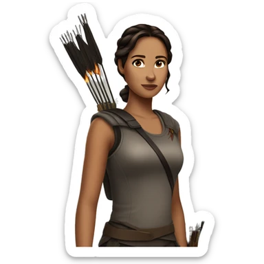 Katniss Everdeen sticker