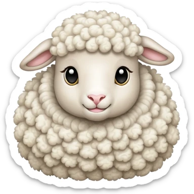 Easter lamb sticker
