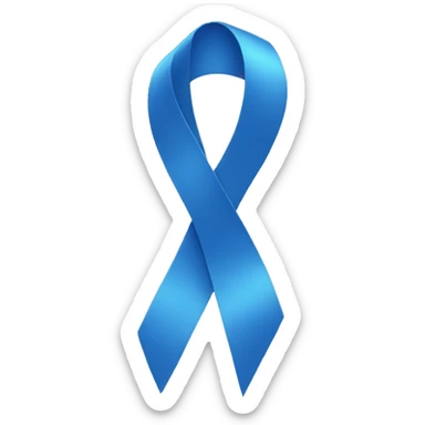 Blue ribbon  sticker