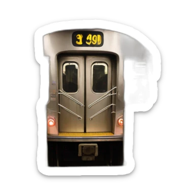 1 train nyc subway  sticker