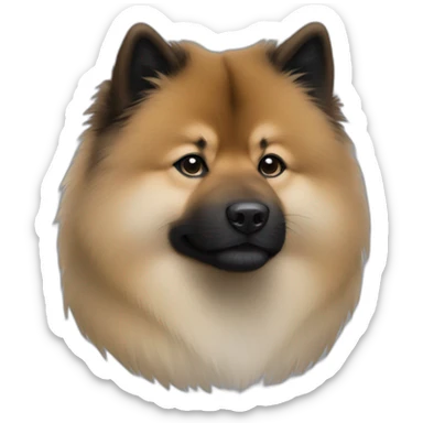 eurasier couleur noir sticker