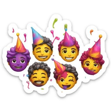 Concert,party,birthday,holi sticker