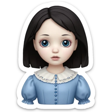 create an ugly and creepy one sticker