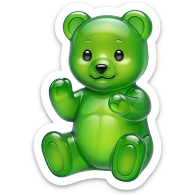 Gummy Bear Green sticker