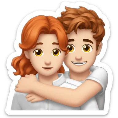 Charles leclerc huging a redhead sticker