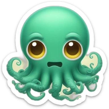 un kraken adorable qui s'est perdu sticker