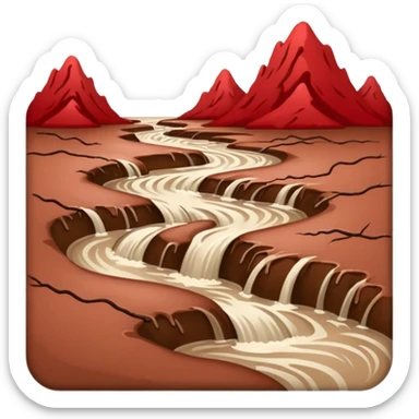 red river flowing sticker