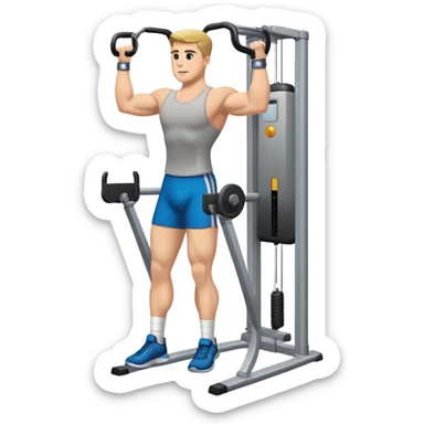 standing cable-machine-leg-raise with ankle-cuffs sticker