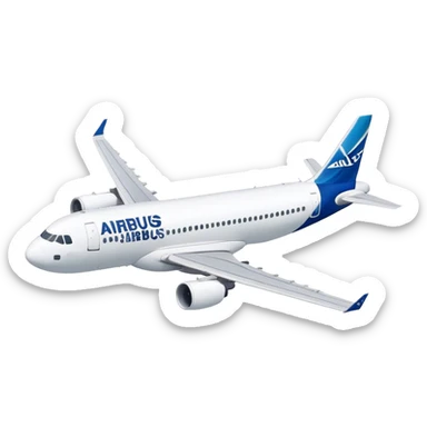 Airbus A320 - Airbus (Model Year: 2022) (Iconic colour: White) sticker