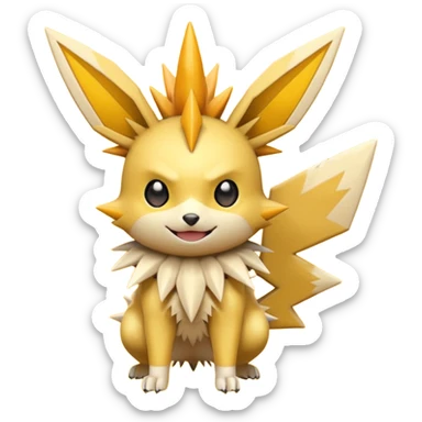 Victini-Pichu-Jolteon-Fakémon-hybrid-creature (full body)  sticker