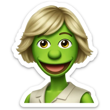 Kermit as a Taylor swift fan sticker