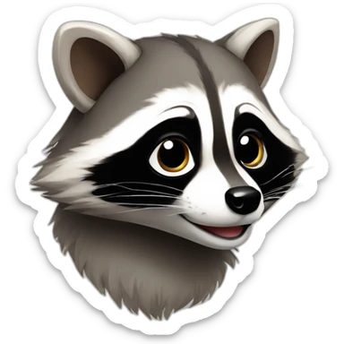 Cute-raccoon sticker