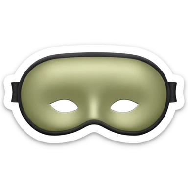 Pale olive Sleep Mask sticker