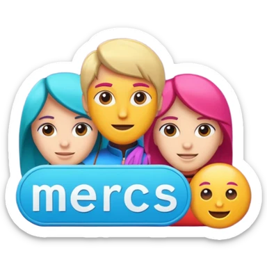 a text saying mercs we are the best in gif sticker
