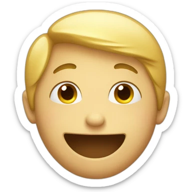 shy emoji with side smile sticker