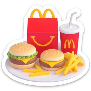 1990’s McDonald’s meal with a toy sticker
