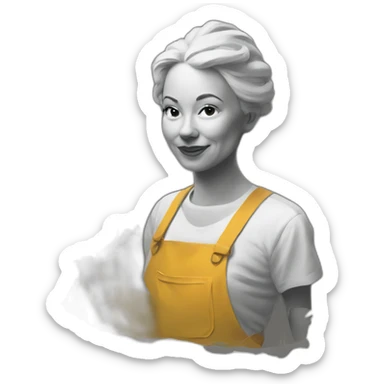 Paint artist modern art sticker